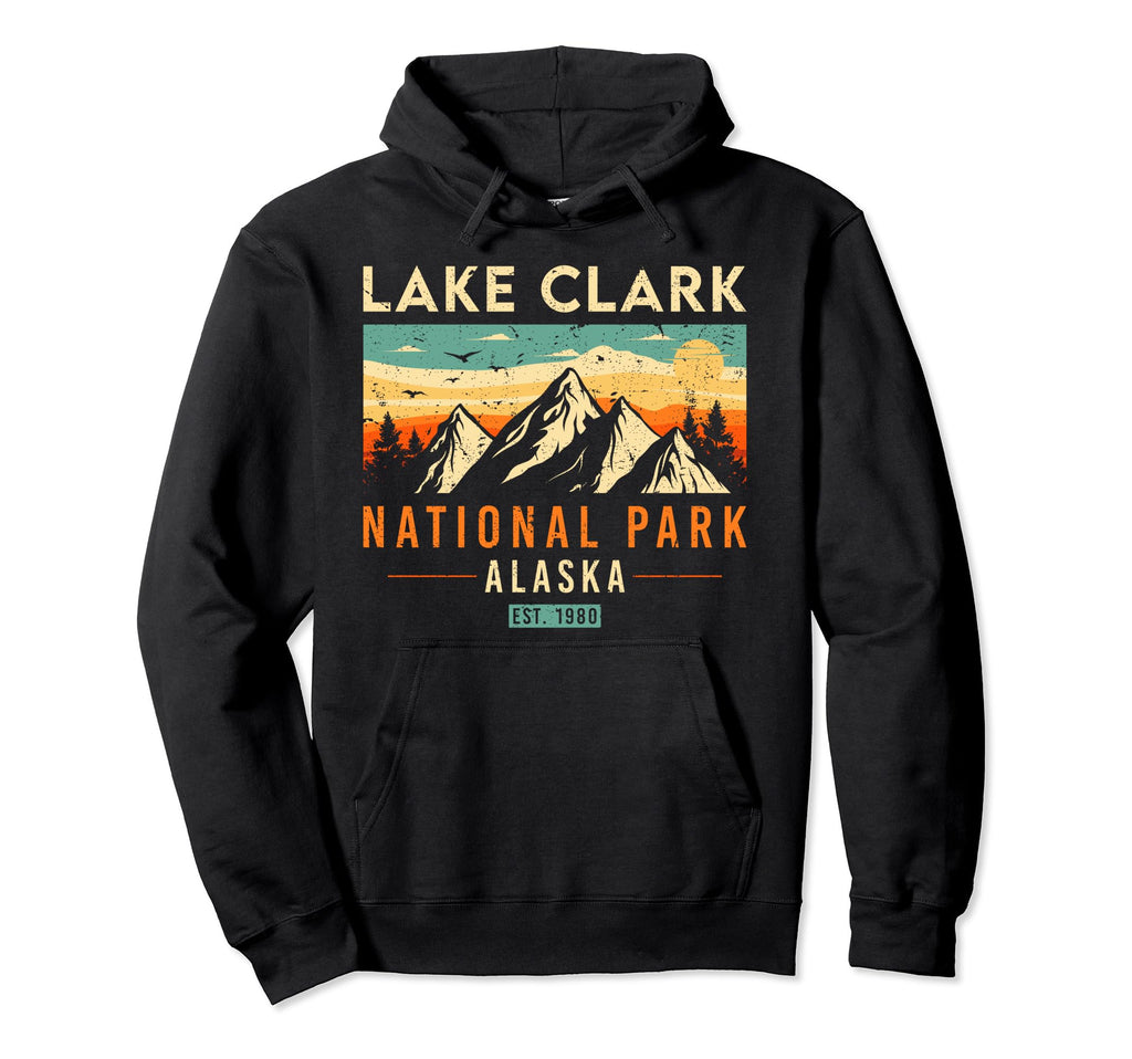 Lake Clark Est 1980 Alaska Hoodie - Casual Everyday Wear for Adults - T-Shirt, Sweatshirt, Hoodie