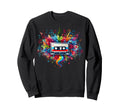 Cassette Hip Hop Music Party Sweatshirt - Aesthetic Graphic Men Women - T-Shirt, Sweatshirt, Hoodie