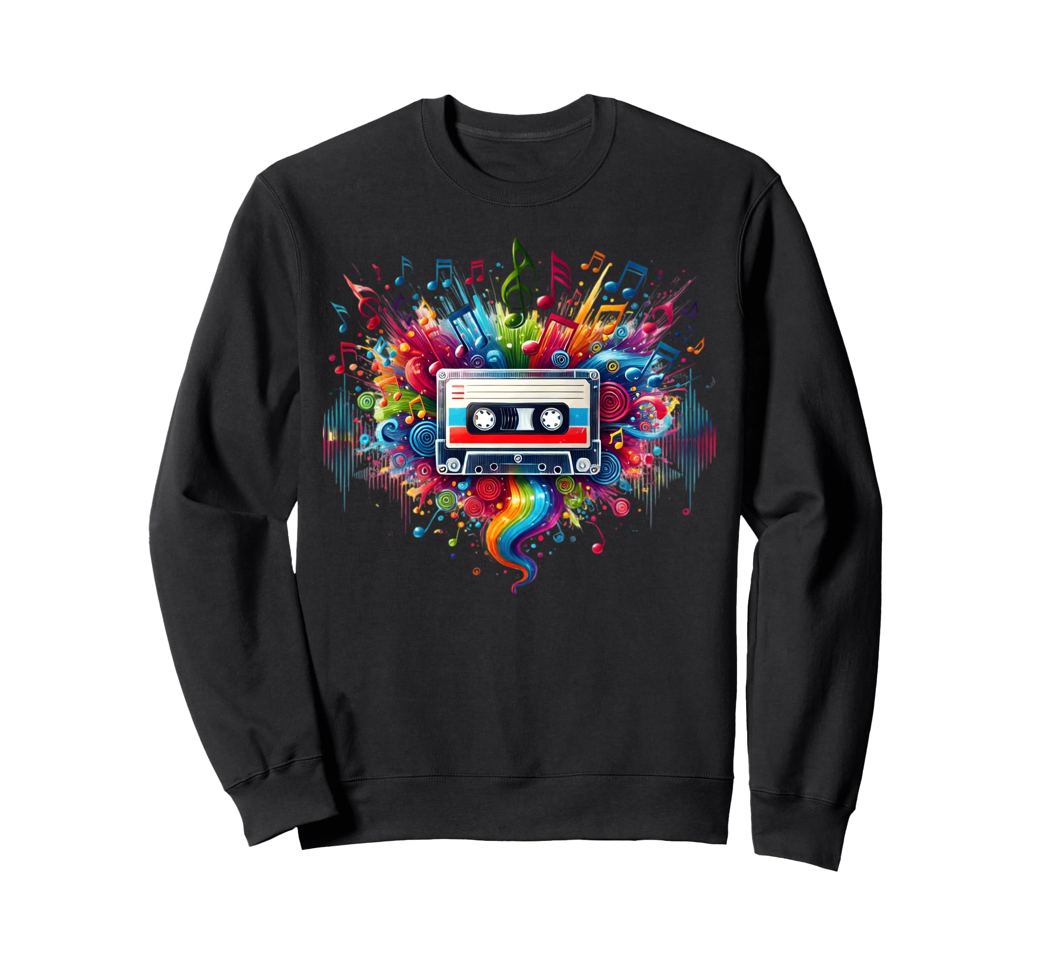 Cassette Hip Hop Music Party Sweatshirt - Aesthetic Graphic Men Women - T-Shirt, Sweatshirt, Hoodie
