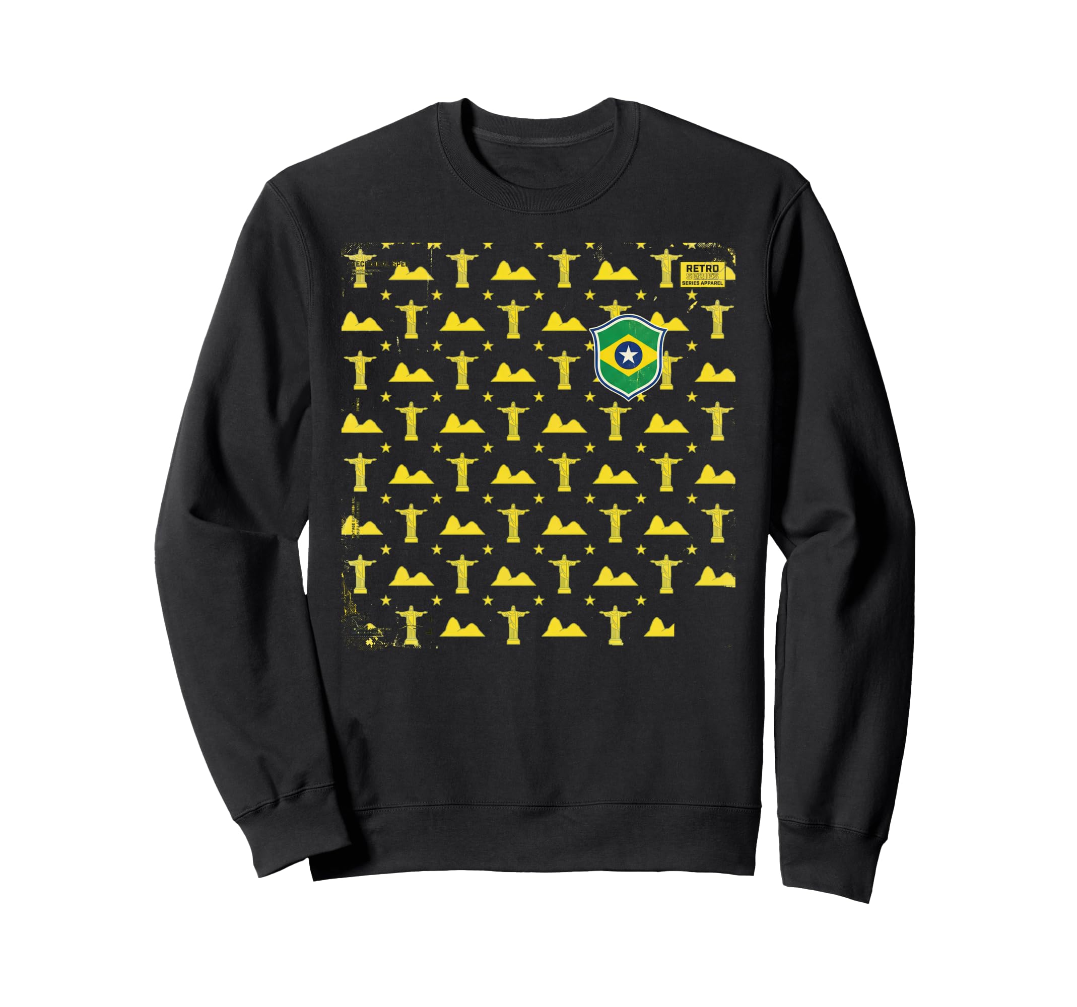 Brazil Gift Flag Brazilian Fan Sweatshirt - Custom Art Print Men Women - T-Shirt, Sweatshirt, Hoodie