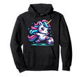 Footballer Unicorn Fans Soccer Team Hoodie - Novelty Apparel for Adults - T-Shirt, Sweatshirt, Hoodie