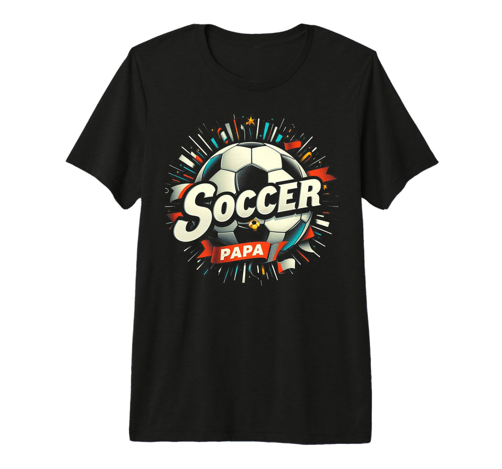 Soccer Papa Family Matching Dad T-Shirt - Minimalist Print Men Women - T-Shirt, Sweatshirt, Hoodie