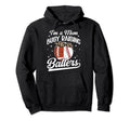 Im Mom Busy Raising Ballers Baseball Hoodie - Minimalist Print for Adults - T-Shirt, Sweatshirt, Hoodie