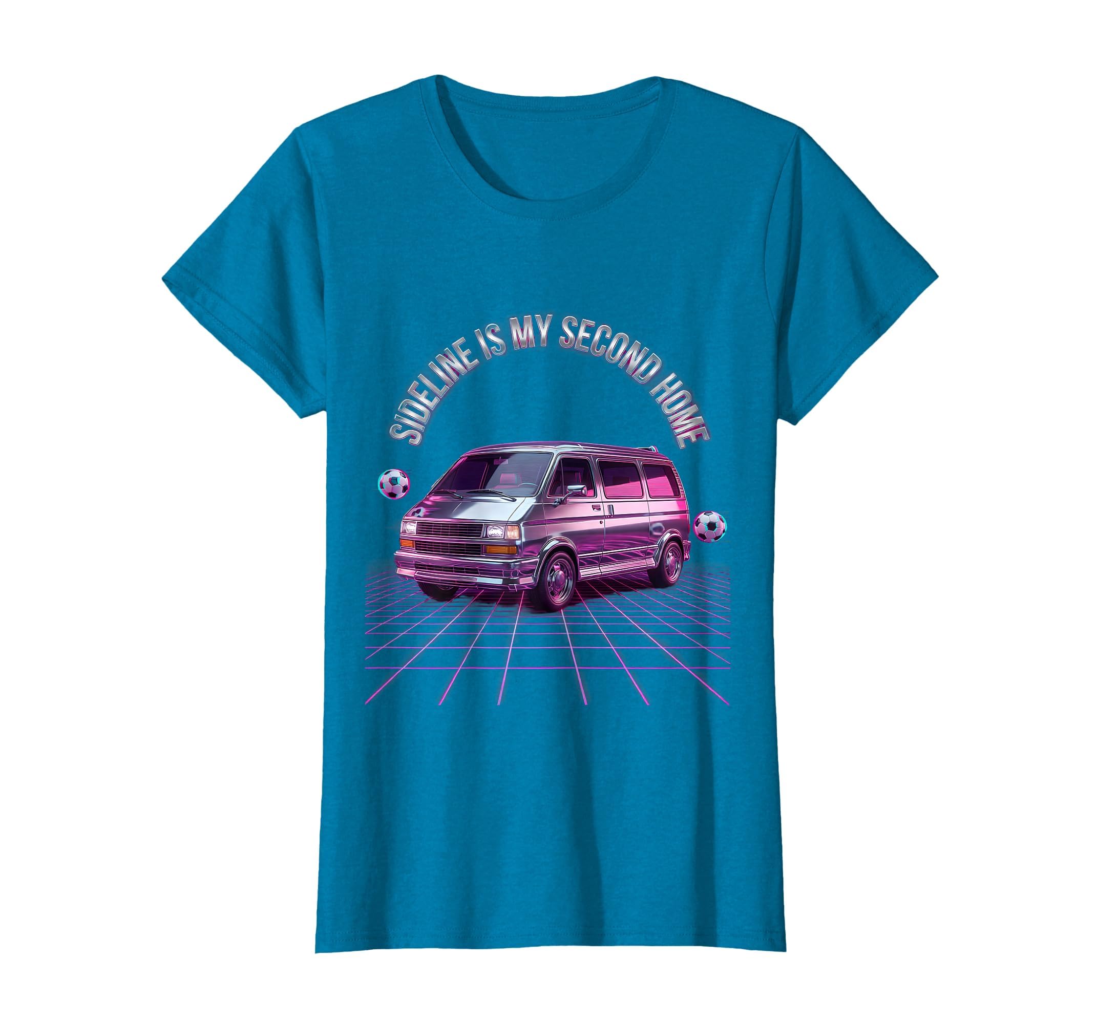 Sideline Is My Second Home Soccer Mom T-Shirt - Casual Everyday Wear Unisex - T-Shirt, Sweatshirt, Hoodie
