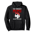 Toughest Moms Raise Ballers Baseball Hoodie - Custom Art Print Men Women - T-Shirt, Sweatshirt, Hoodie