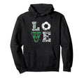 Love Soccer Sports Player Team Game Hoodie - Minimalist Print for Adults - T-Shirt, Sweatshirt, Hoodie