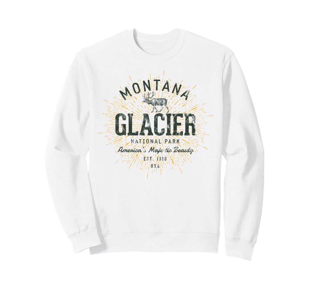 Glacier National Park Sweatshirt - Trendy Graphic Men Women - T-Shirt, Sweatshirt, Hoodie