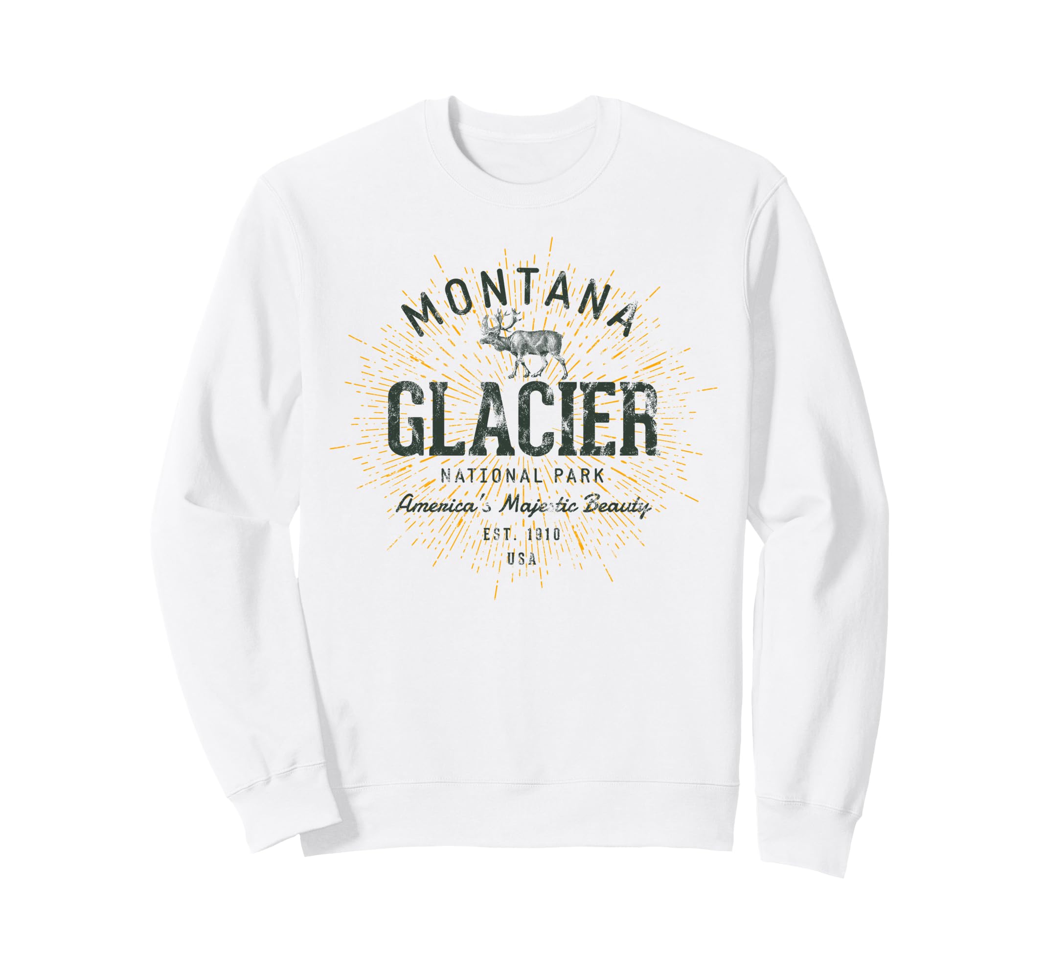 Glacier National Park Sweatshirt - Trendy Graphic Men Women - T-Shirt, Sweatshirt, Hoodie