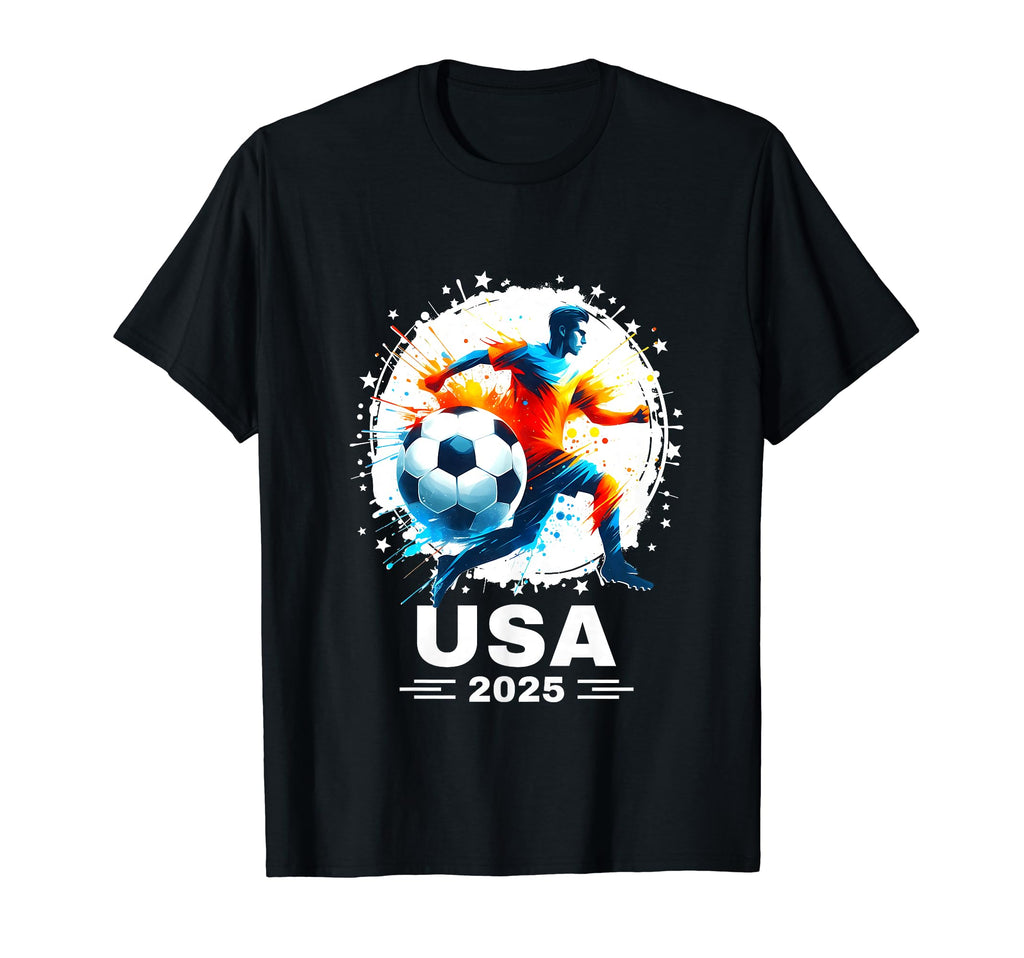 Soccer Ball Soccer Ball Flag 2025 T-Shirt - Casual Everyday Wear Unisex - T-Shirt, Sweatshirt, Hoodie