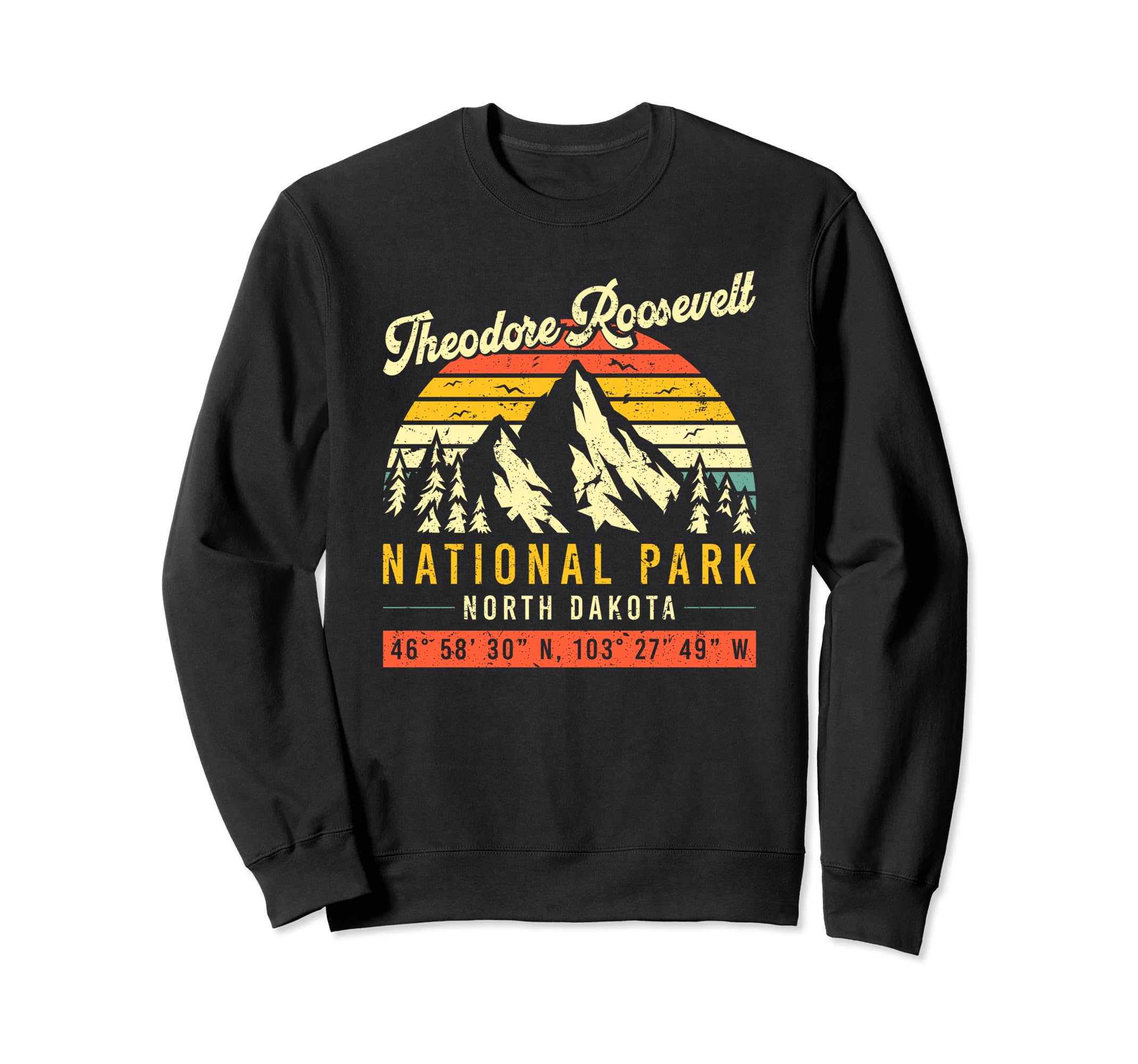 Theodore Roosevelt North Dakota Sweatshirt - Minimalist Print Unisex - T-Shirt, Sweatshirt, Hoodie