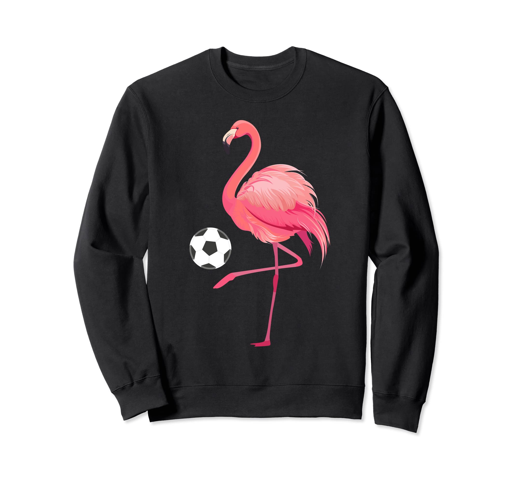 Flamingo Playing Soccer Funny Soccer Sweatshirt - Trendy Graphic Unisex - T-Shirt, Sweatshirt, Hoodie