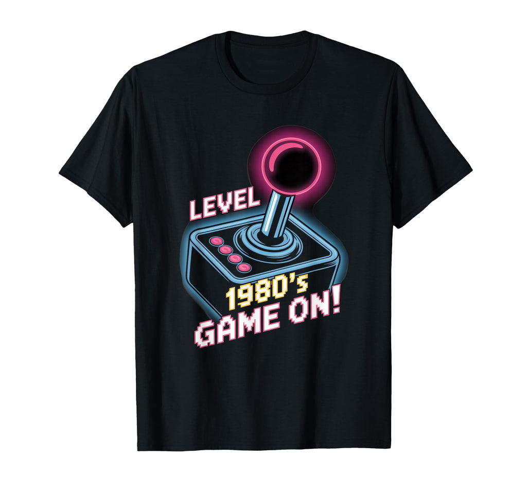 Level 1980S Game Arcade Joystick T-Shirt - Novelty Apparel Unisex - T-Shirt, Sweatshirt, Hoodie