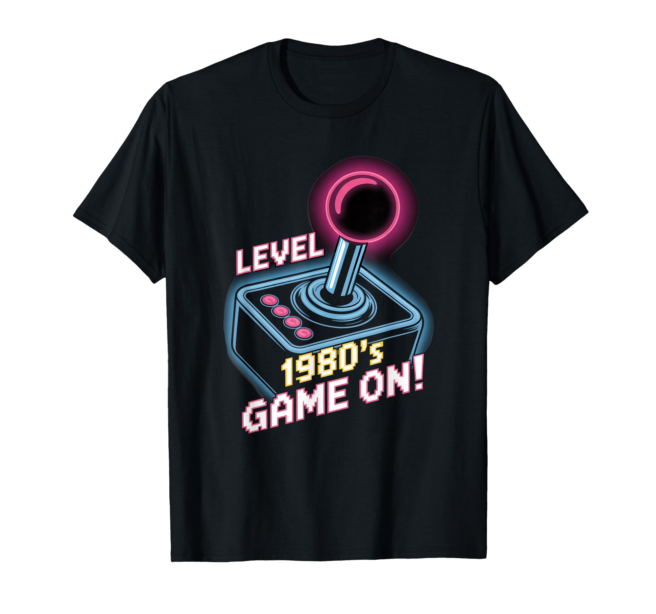 Level 1980S Game Arcade Joystick T-Shirt - Novelty Apparel Unisex - T-Shirt, Sweatshirt, Hoodie