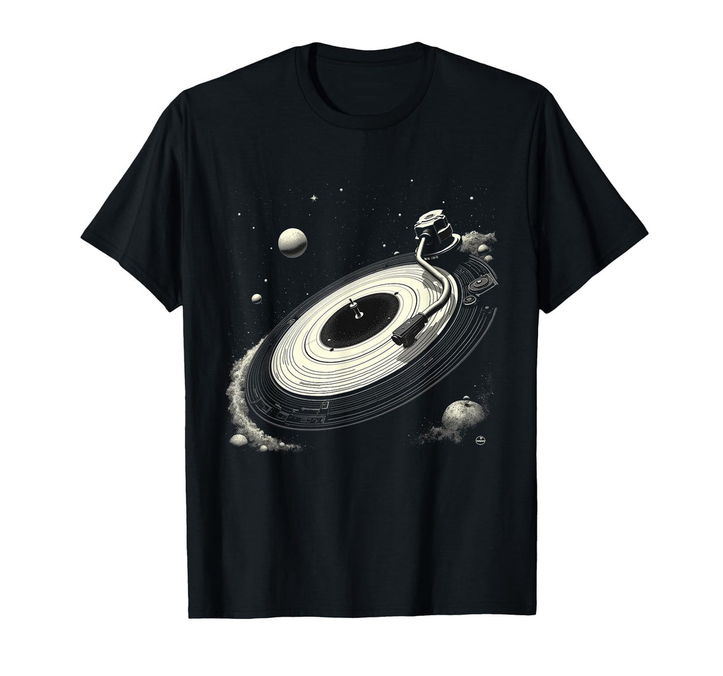 Space Dj Shirts Solar System Vinyl T-Shirt - Novelty Apparel Men Women - T-Shirt, Sweatshirt, Hoodie