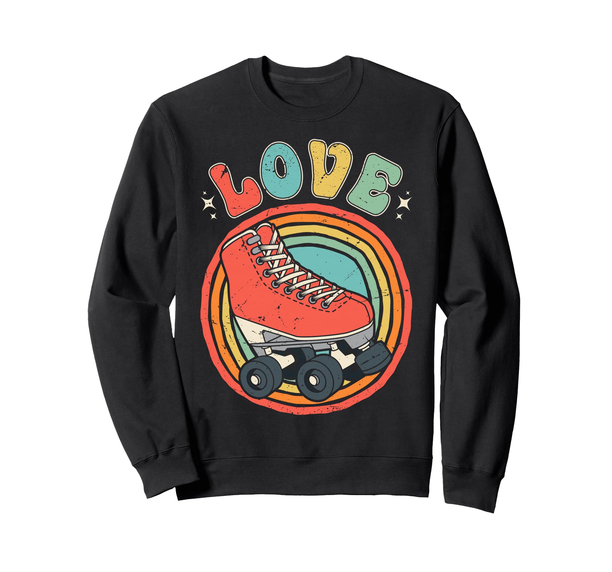 Roller Skating Skater Love Skate Sweatshirt - Minimalist Print Men Women - T-Shirt, Sweatshirt, Hoodie