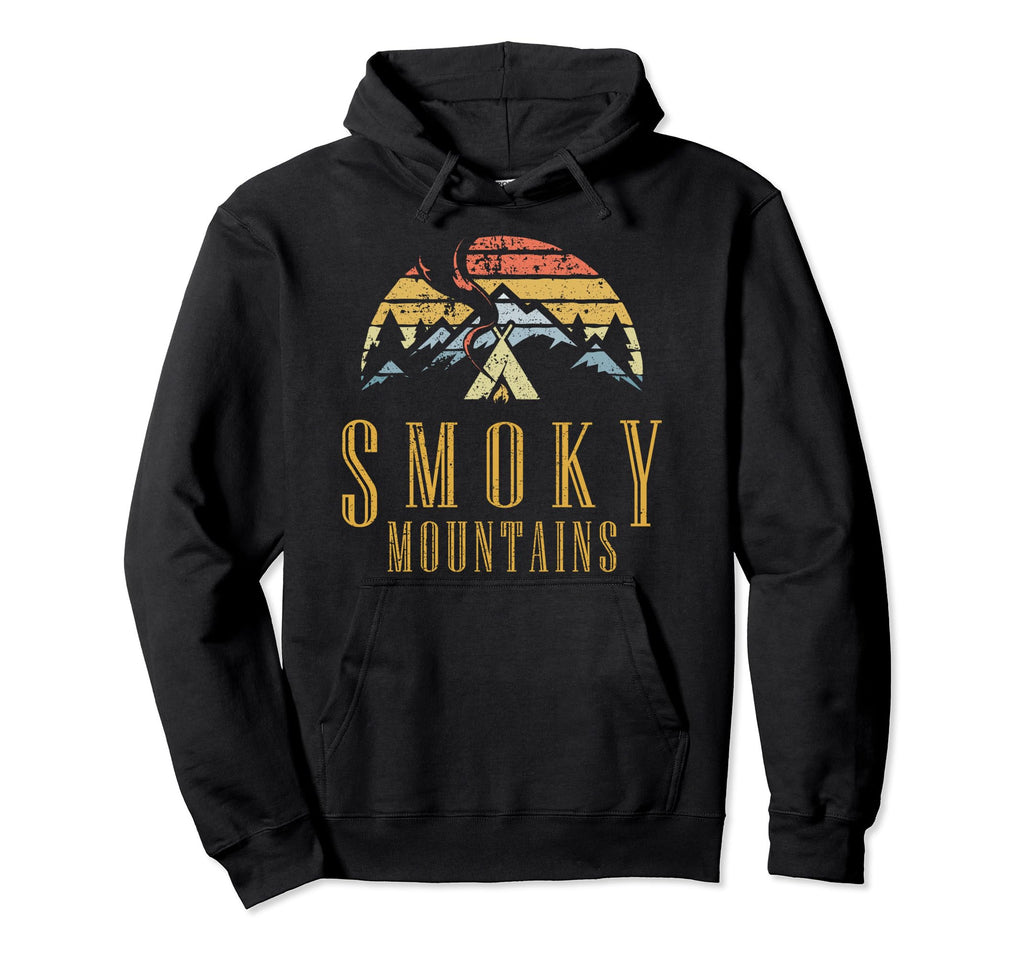 Smoky Mountains Campfire Outdoor Hoodie - Custom Art Print for Adults - T-Shirt, Sweatshirt, Hoodie