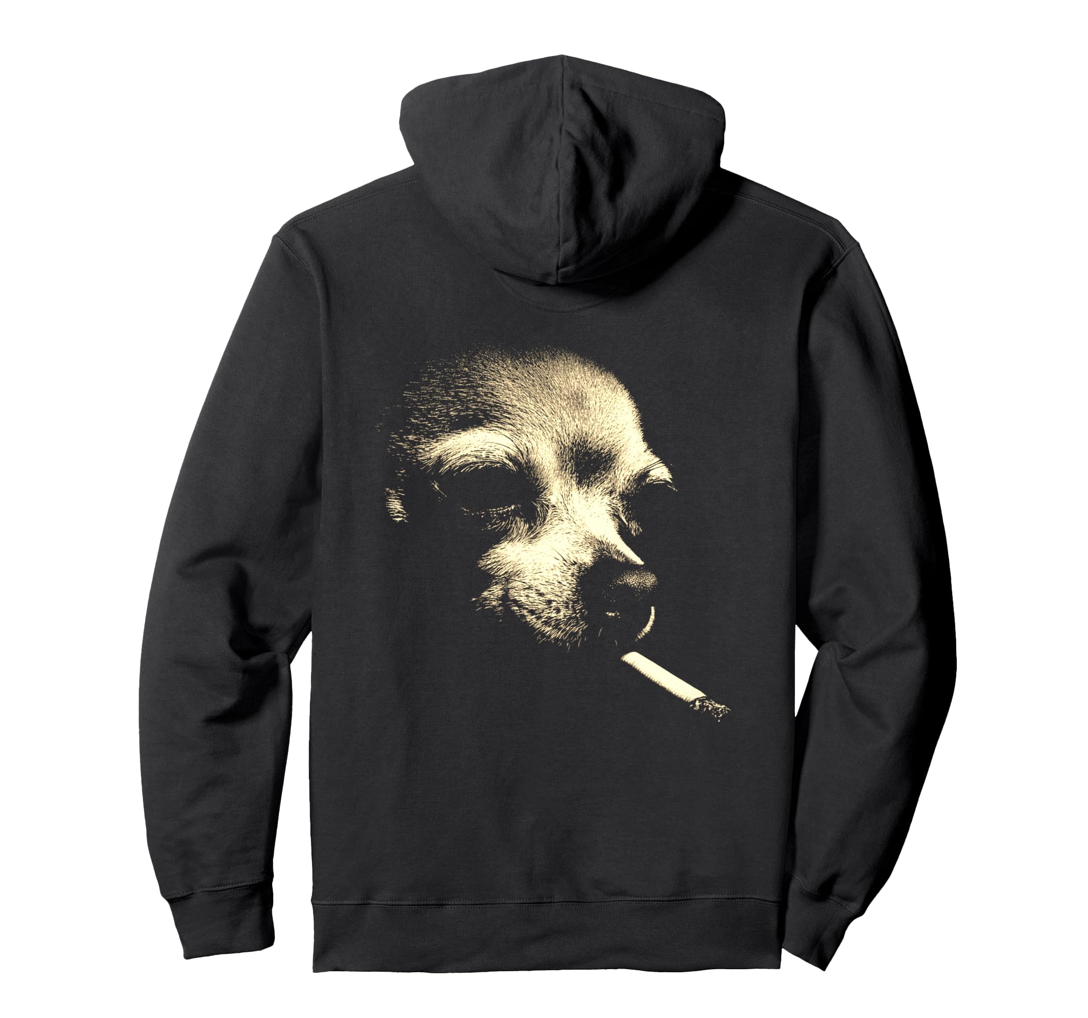 Chihuahua Smoking Cigarette Grunge Meme 90S Hoodie - Unique Graphic Unisex - T-Shirt, Sweatshirt, Hoodie