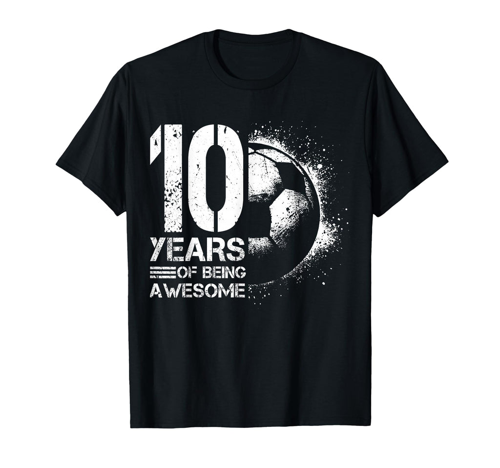 10Th Birthday Soccer Player Football 10 T-Shirt - Graphic Print Men Women - T-Shirt, Sweatshirt, Hoodie