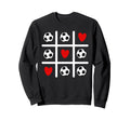 Valentine Soccer Love Heart Player Sweatshirt - Custom Art Print Men Women - T-Shirt, Sweatshirt, Hoodie