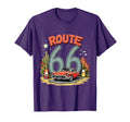 Desert Road Trip Route 66 Red Car T-Shirt - Trendy Graphic Unisex - T-Shirt, Sweatshirt, Hoodie