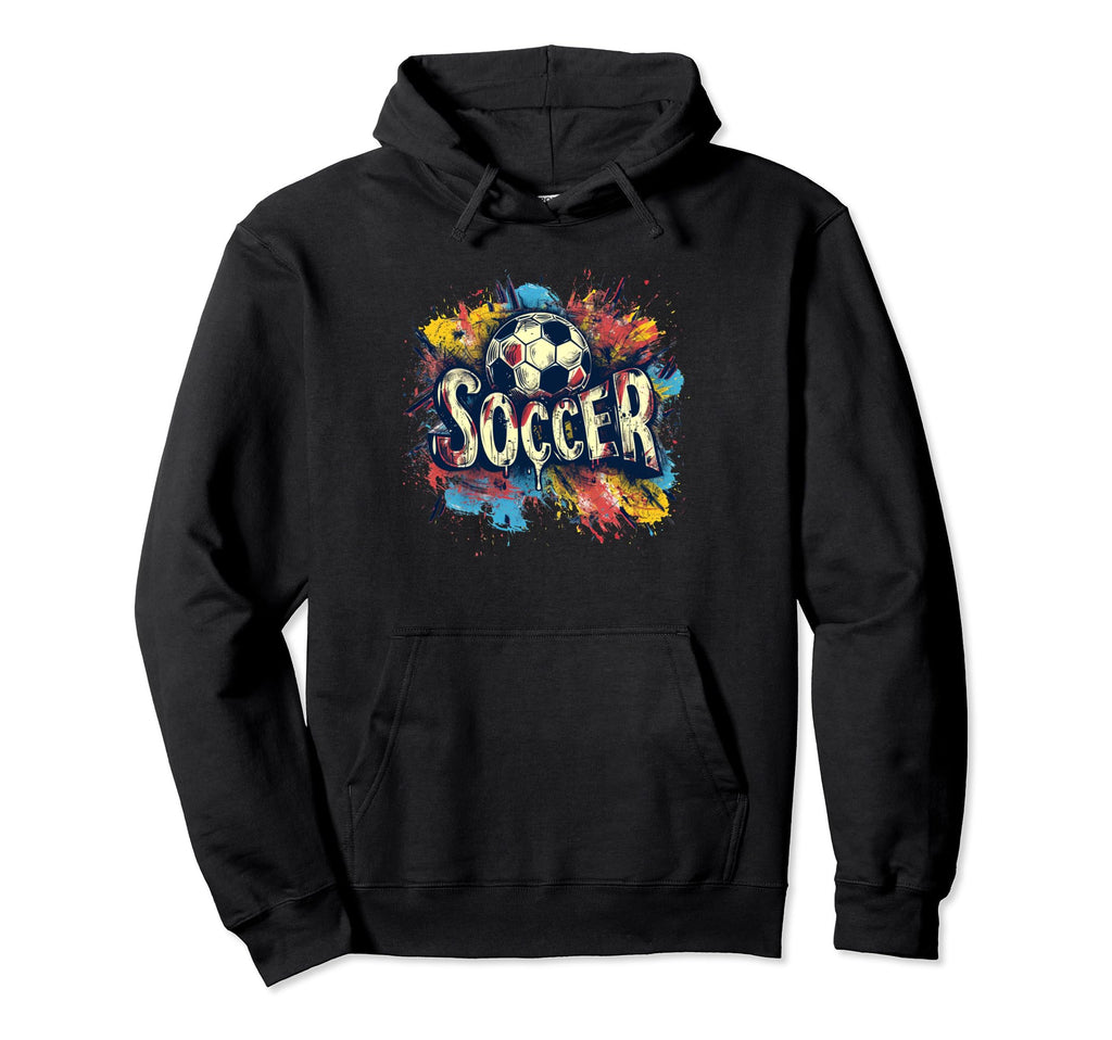 Multicolor Soccer Costume Sport And Hoodie - Novelty Apparel Unisex - T-Shirt, Sweatshirt, Hoodie