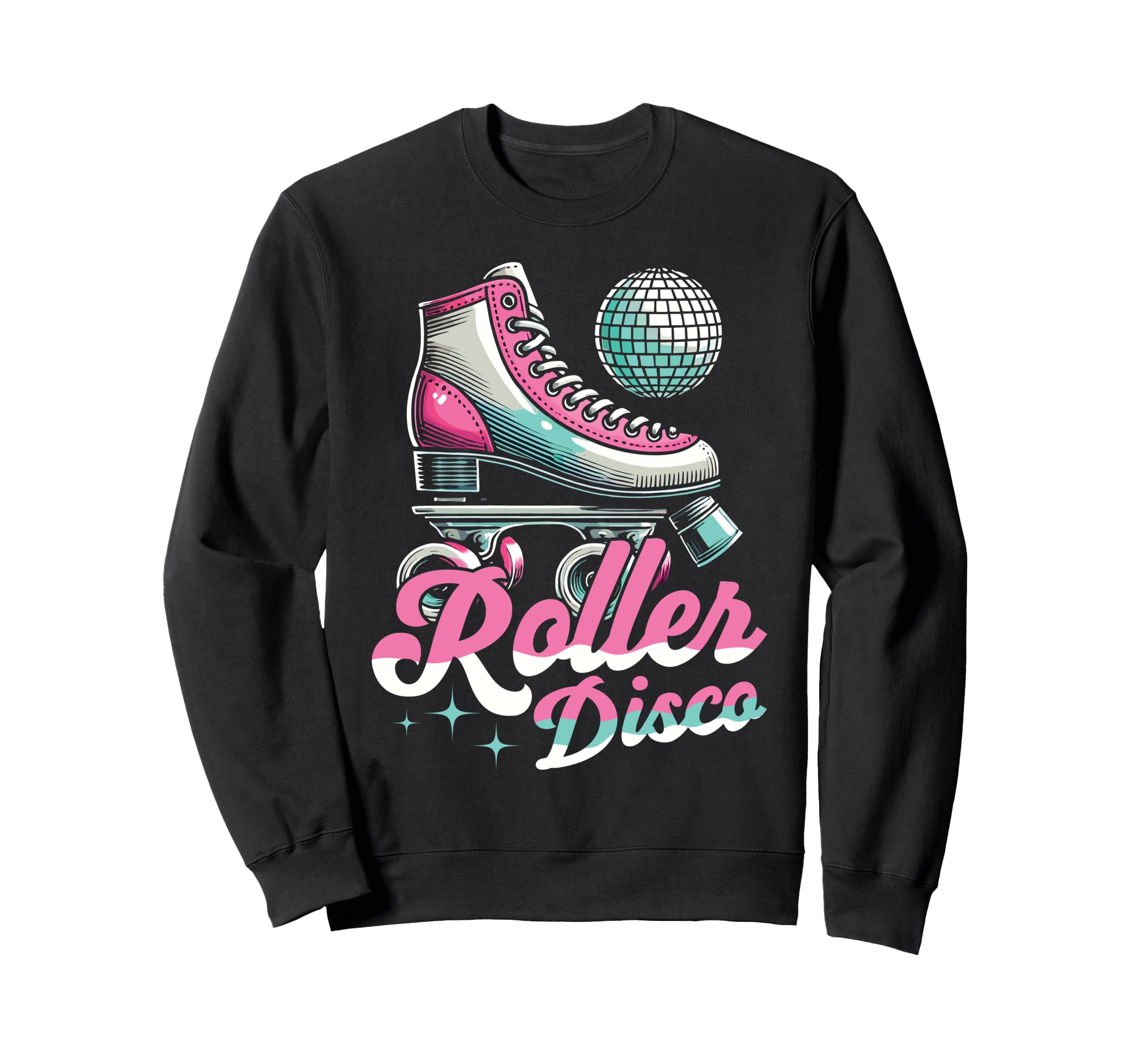 Roller Skating Skate 1970S Roller Disco Sweatshirt - Unique Graphic Unisex - T-Shirt, Sweatshirt, Hoodie