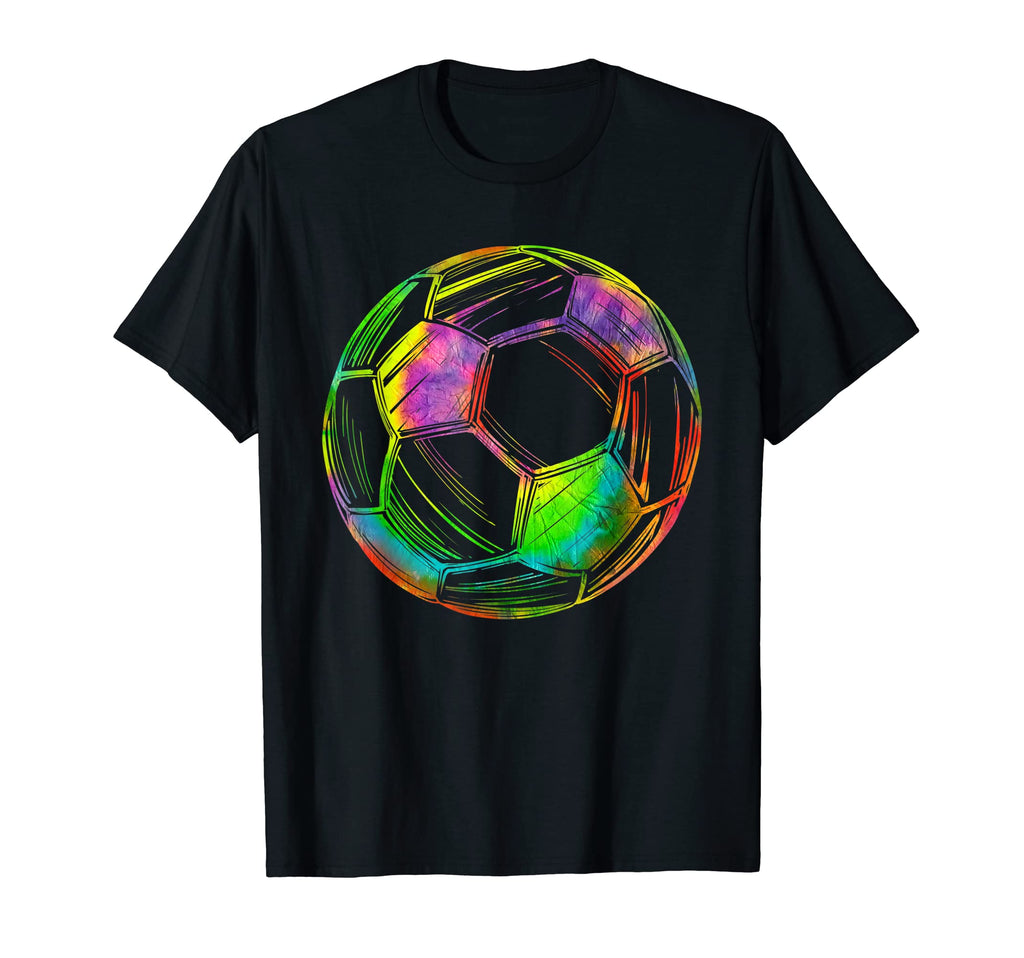 Soccer Game Day Tie Dye Soccer Ball T-Shirt - Custom Art Print for Adults - T-Shirt, Sweatshirt, Hoodie