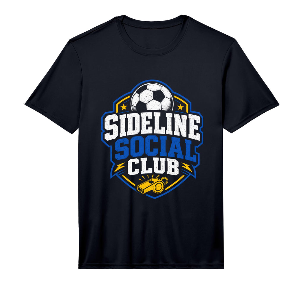 Mens Sideline Social Club Soccer Team T-Shirt - Novelty Apparel for Adults - T-Shirt, Sweatshirt, Hoodie