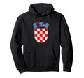 Croatian Flag Hrvatska Croatia Pride Hoodie - Fun Novelty Design Men Women - T-Shirt, Sweatshirt, Hoodie