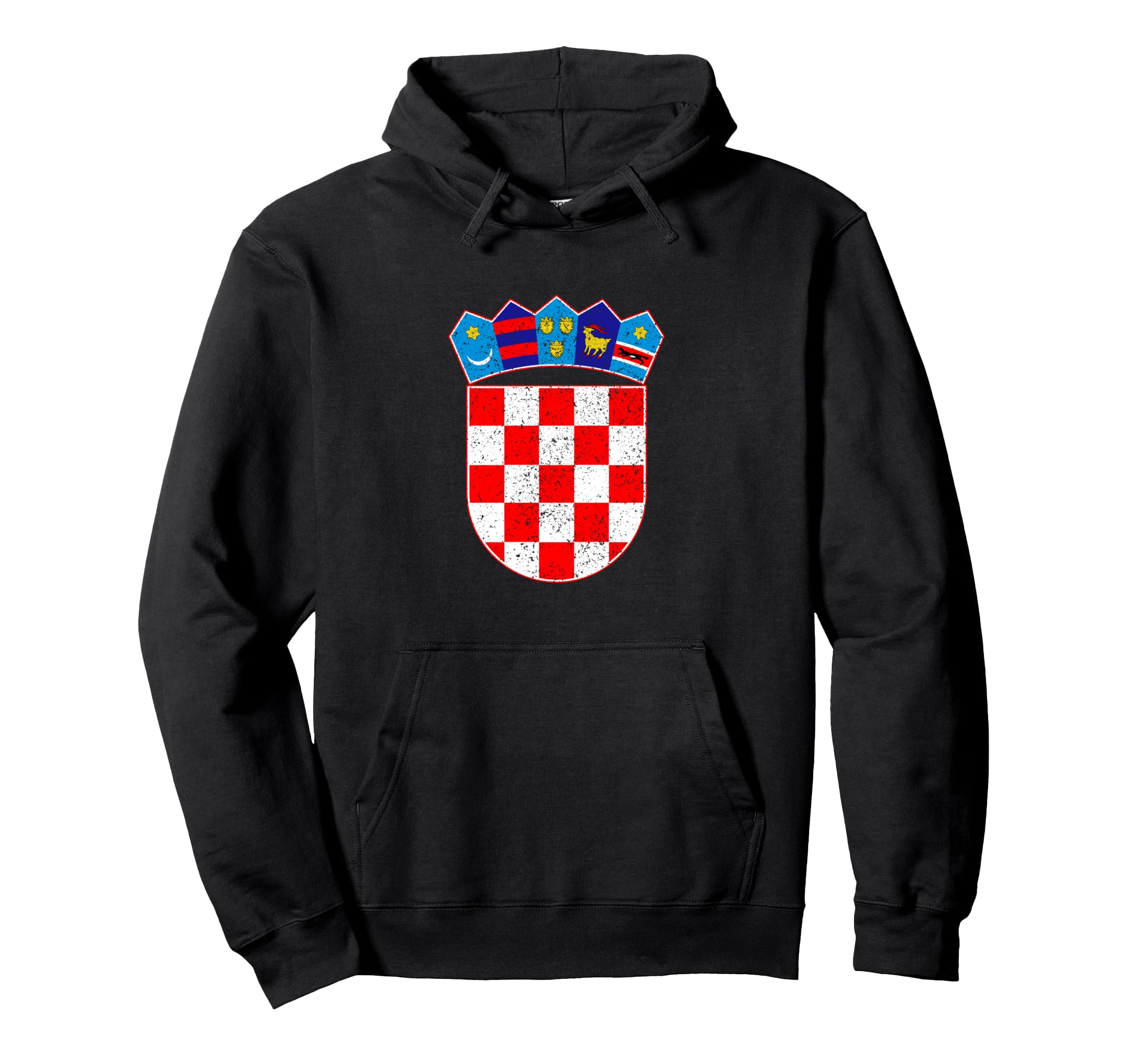 Croatian Flag Hrvatska Croatia Pride Hoodie - Fun Novelty Design Men Women - T-Shirt, Sweatshirt, Hoodie