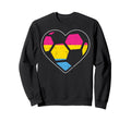 Soccer Heart Sports Lgbtq Pride Sweatshirt - Casual Everyday Wear Unisex - T-Shirt, Sweatshirt, Hoodie