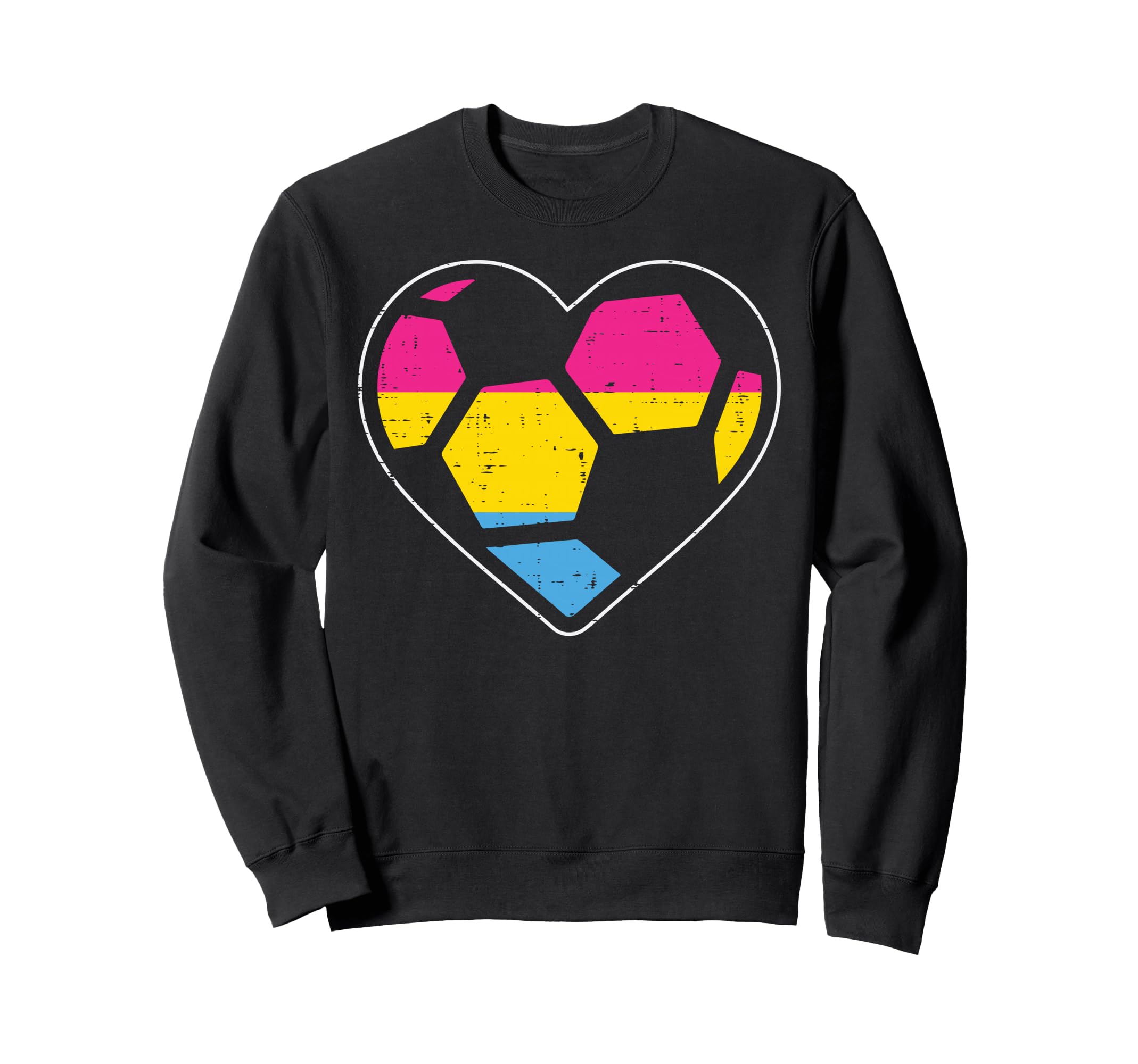 Soccer Heart Sports Lgbtq Pride Sweatshirt - Casual Everyday Wear Unisex - T-Shirt, Sweatshirt, Hoodie