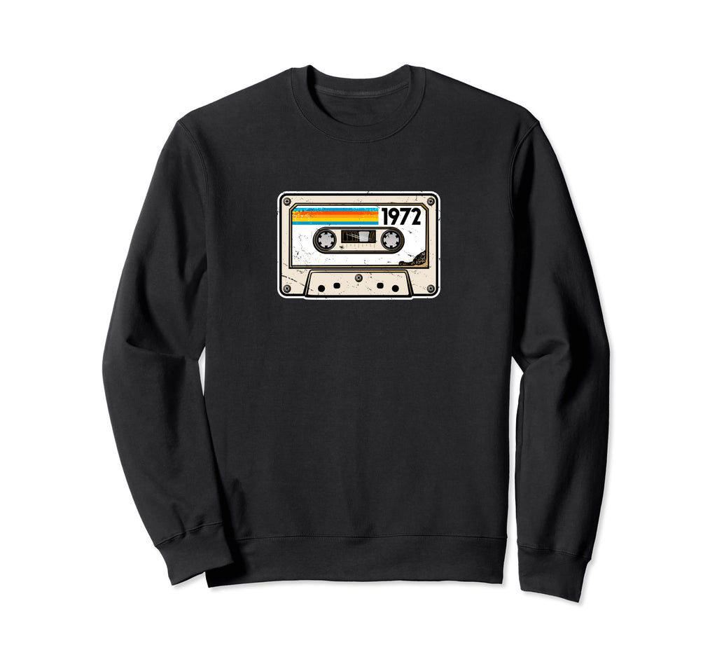 1972 Mixtape Distressed Sweatshirt - Casual Everyday Wear for Adults - T-Shirt, Sweatshirt, Hoodie