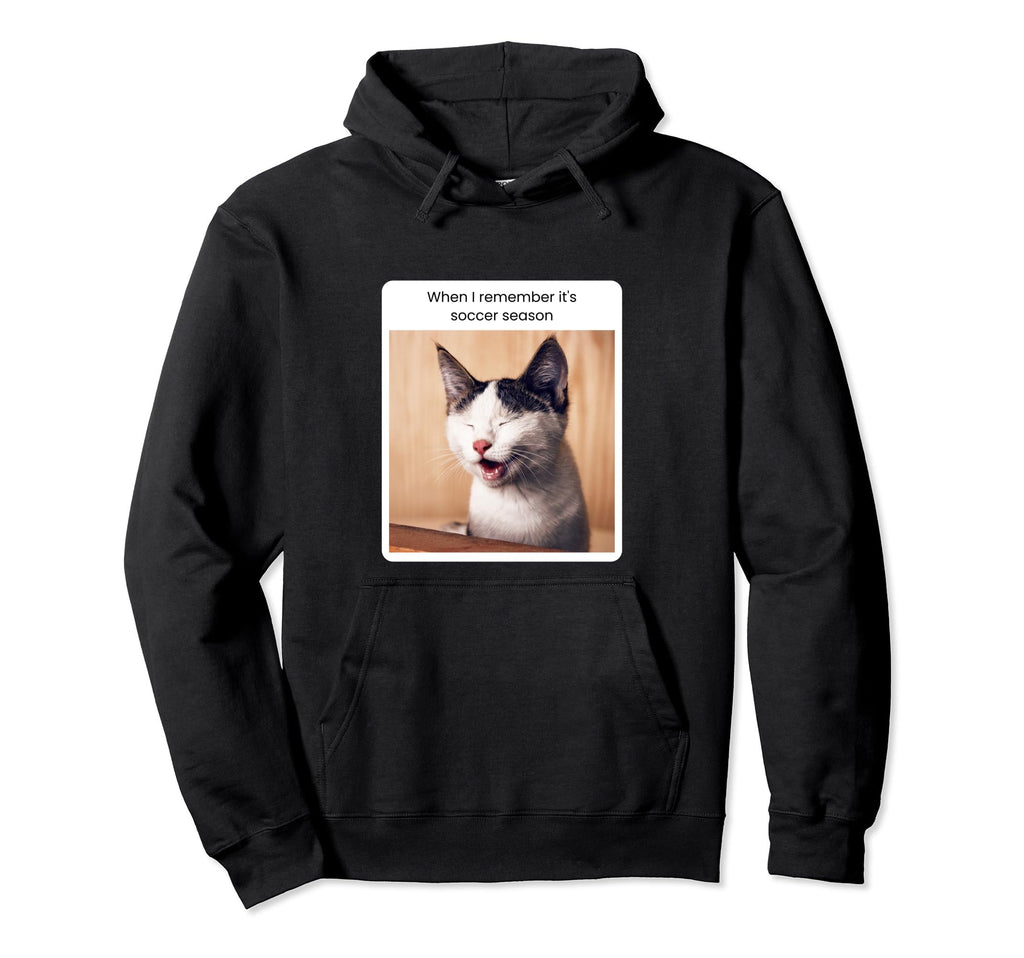 Funny Cat Meme When I Remember Its Hoodie - Novelty Apparel for Adults - T-Shirt, Sweatshirt, Hoodie