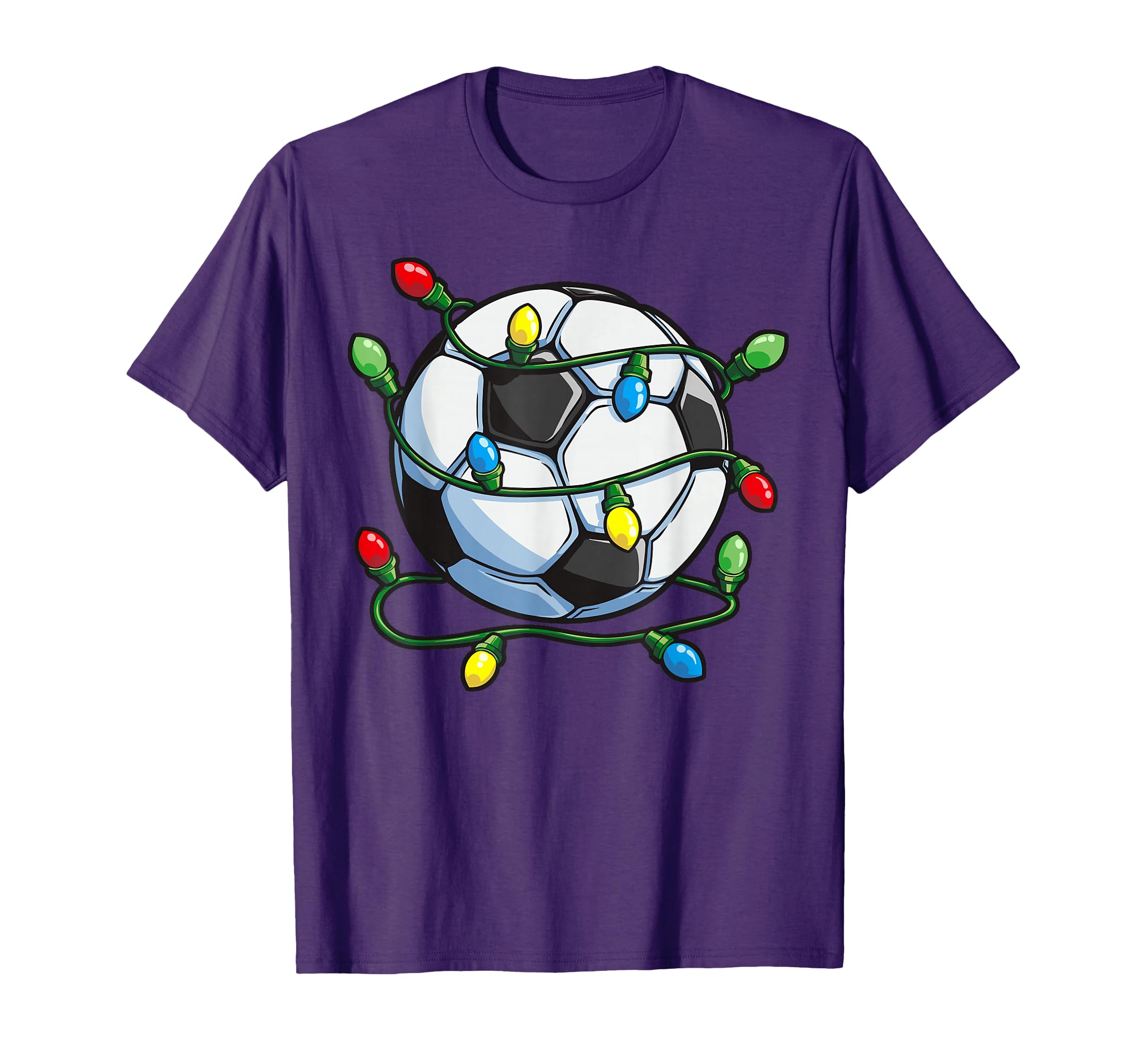 Soccer Ball Lights Funny Sport T-Shirt - Unique Graphic Men Women - T-Shirt, Sweatshirt, Hoodie
