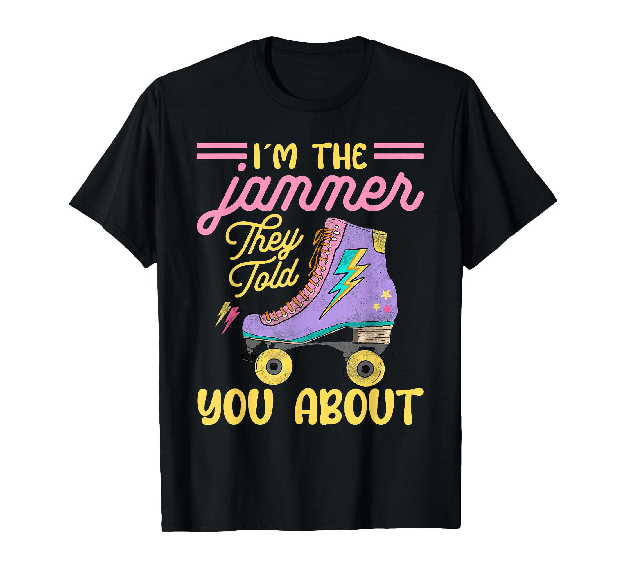 Roller Derby Skate Colorful Roller T-Shirt - Trendy Graphic for Adults - T-Shirt, Sweatshirt, Hoodie
