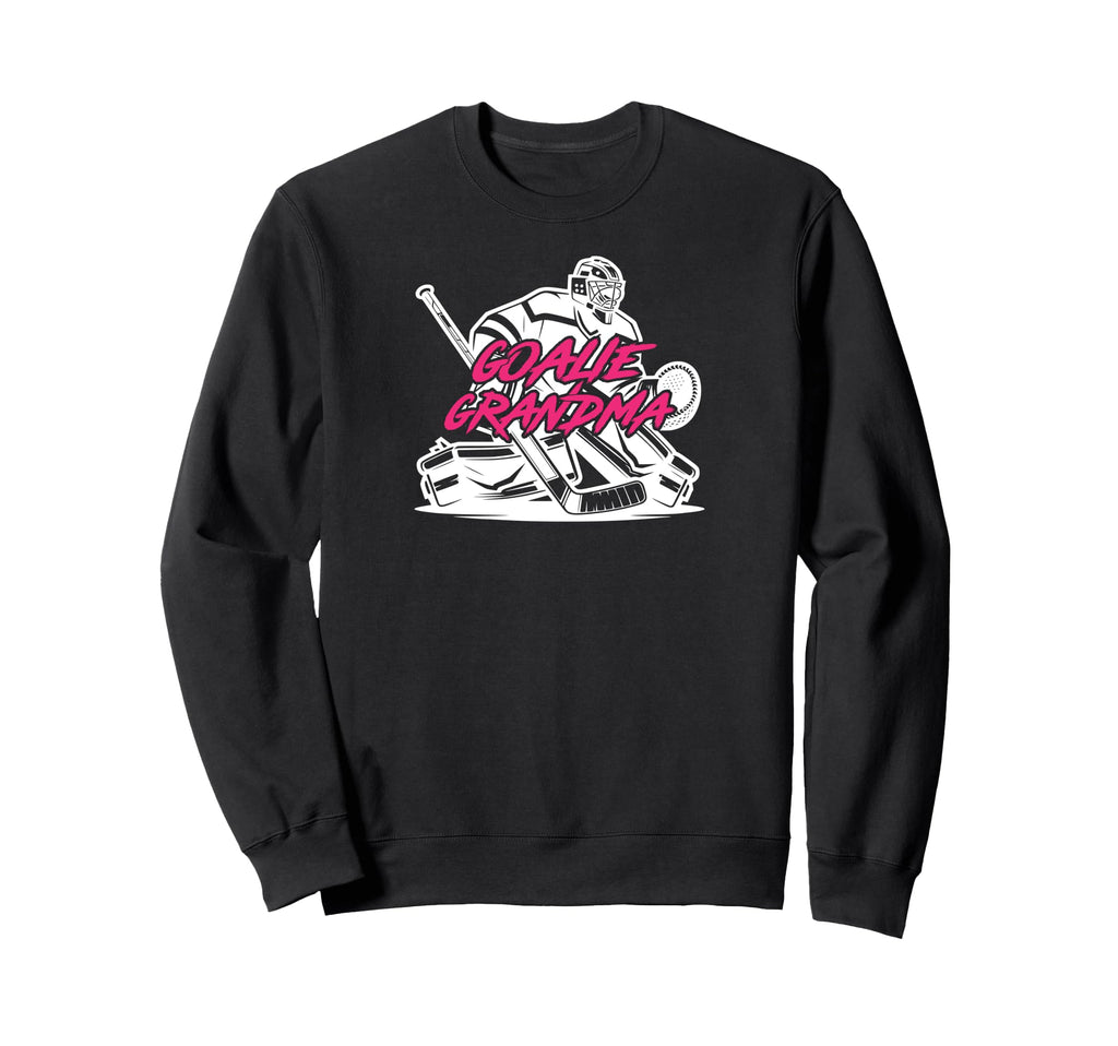 Ice Hockey Goalie Grandma Hockey Sweatshirt - Novelty Apparel Unisex - T-Shirt, Sweatshirt, Hoodie