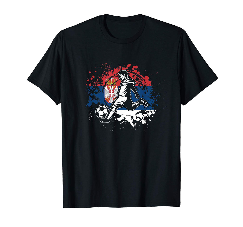 Serbia Serbian Soccer Football T-Shirt - Custom Art Print Men Women - T-Shirt, Sweatshirt, Hoodie