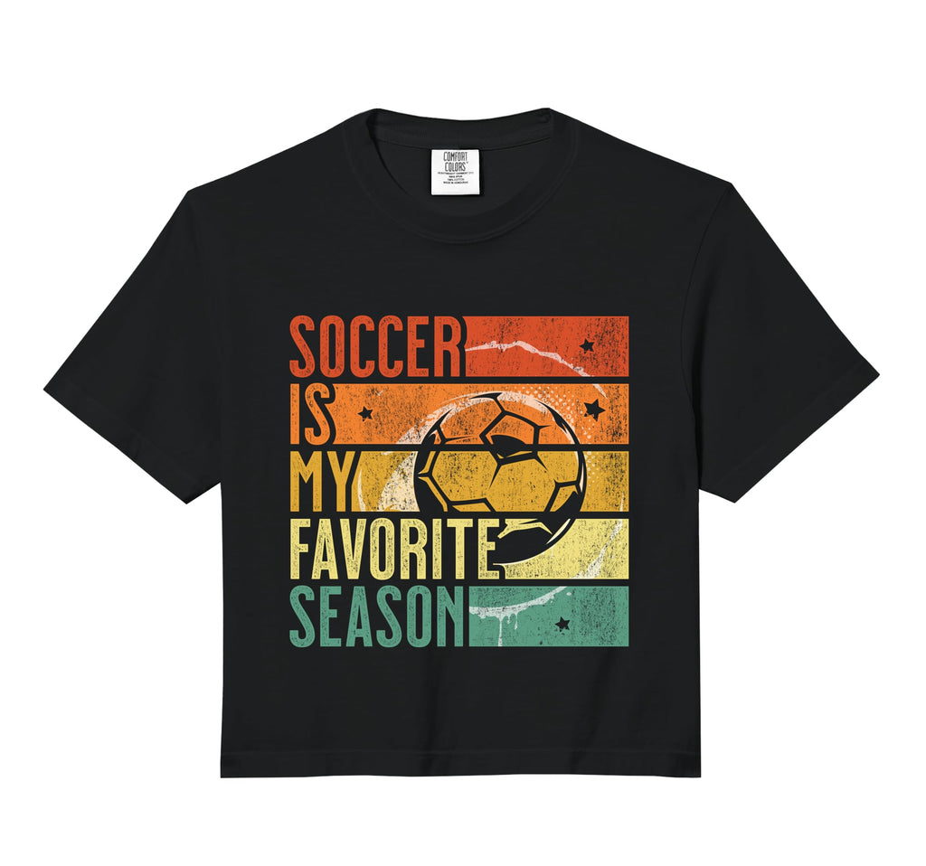 Distressed Soccer Is My Favorite Sweatshirt - Trendy Graphic for Adults - T-Shirt, Sweatshirt, Hoodie