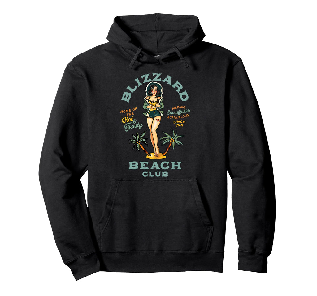 Pin Up Beach Bar Sailor Jerry Tattoo Art Hoodie - Minimalist Print Unisex - T-Shirt, Sweatshirt, Hoodie