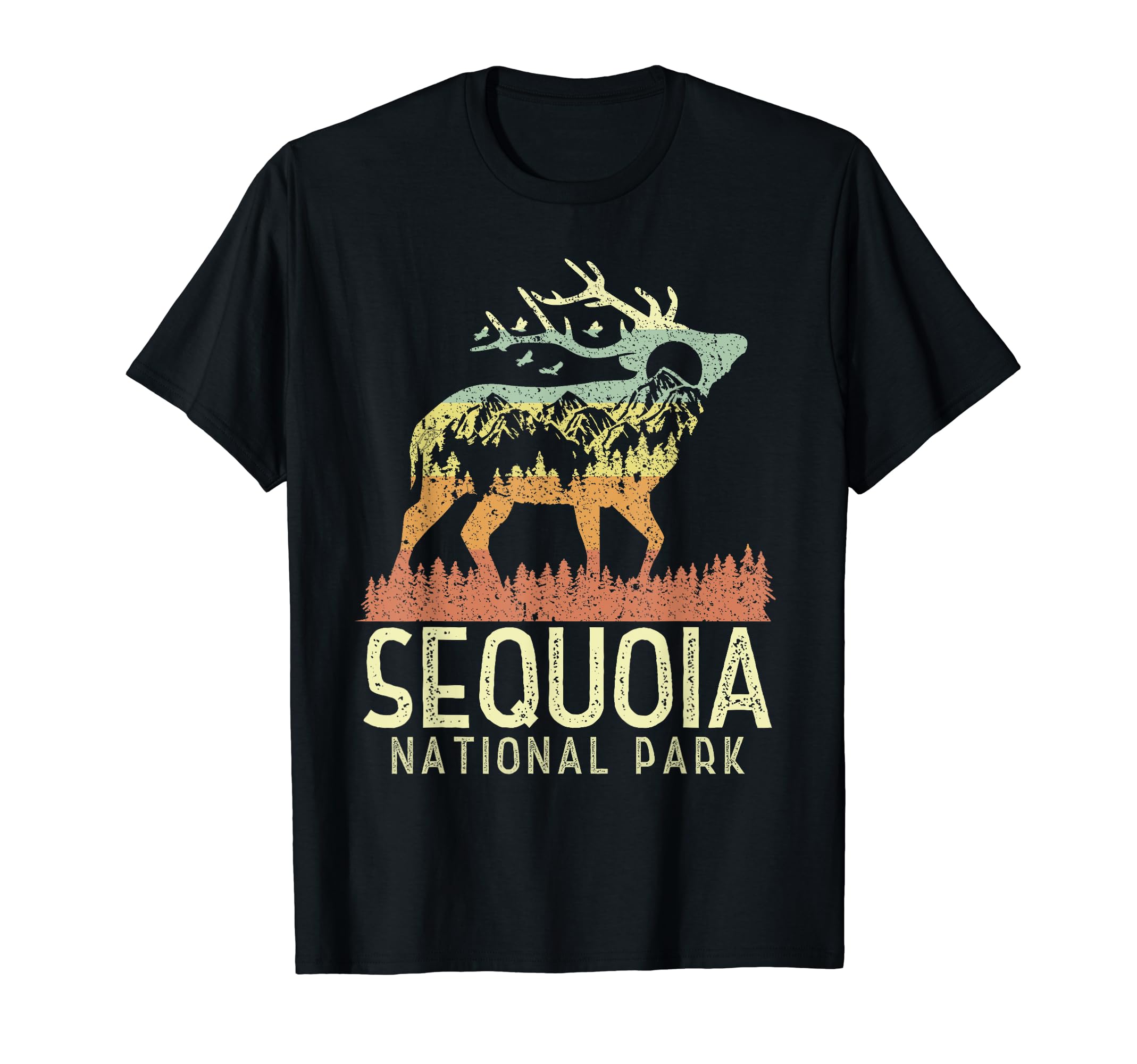 Sequoia National Park Mountain Elk Gift T-Shirt - Unique Graphic for Adults - T-Shirt, Sweatshirt, Hoodie