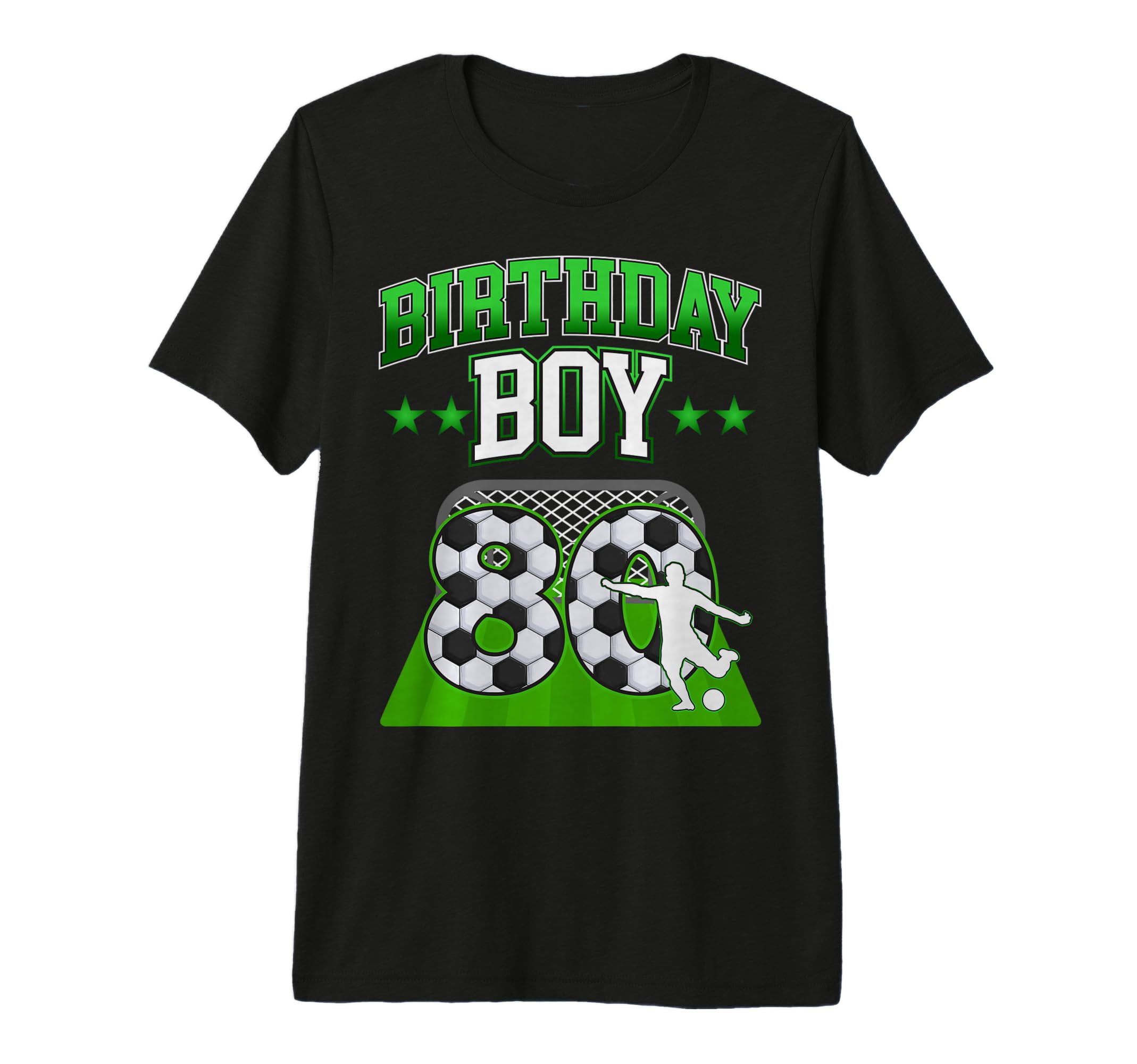 Soccer Themed Birthday Outfit 80 T-Shirt - Aesthetic Graphic for Adults - T-Shirt, Sweatshirt, Hoodie