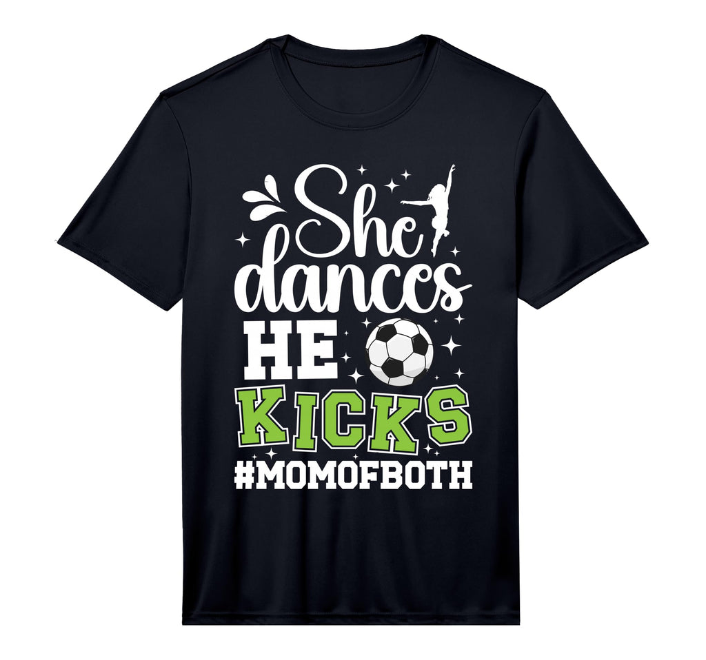 Mens She Dances He Kicks Mom Both T-Shirt - Novelty Apparel for Adults - T-Shirt, Sweatshirt, Hoodie