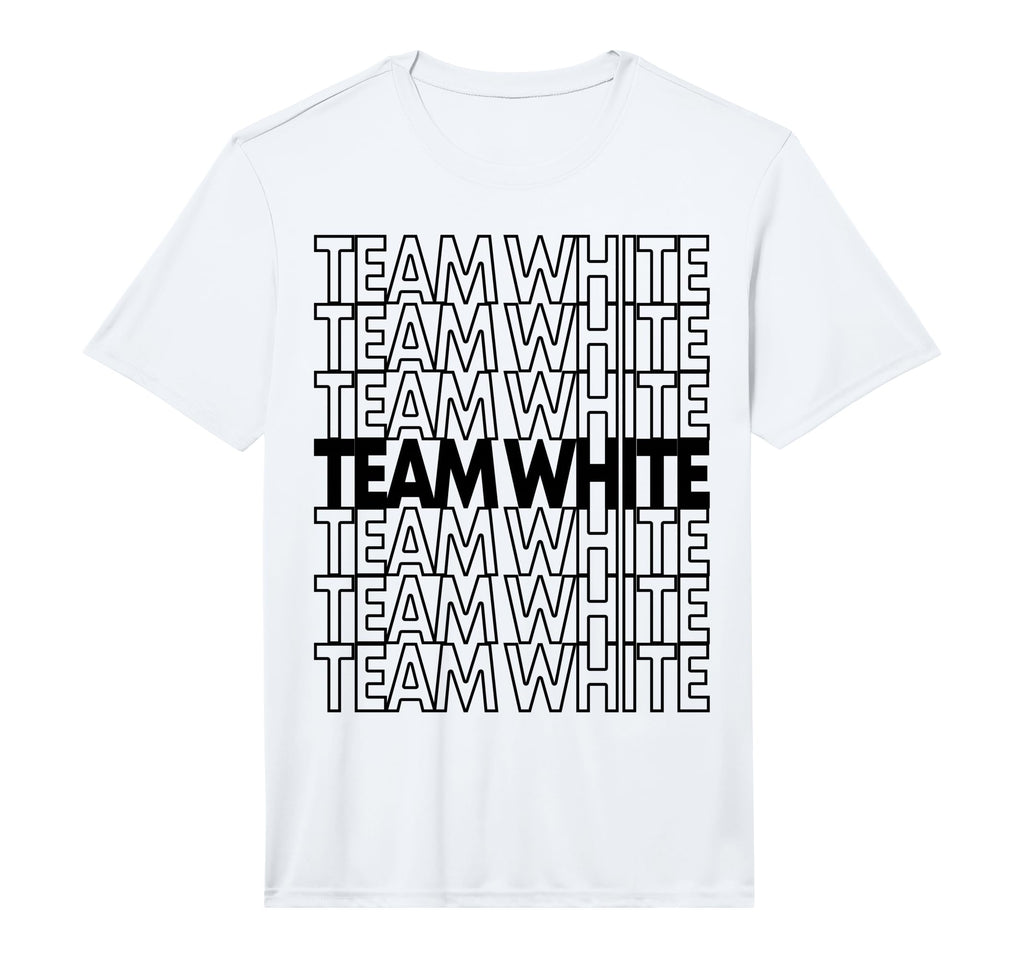 Team White School Spirit Performance T-Shirt - Casual Everyday Wear Unisex - T-Shirt, Sweatshirt, Hoodie