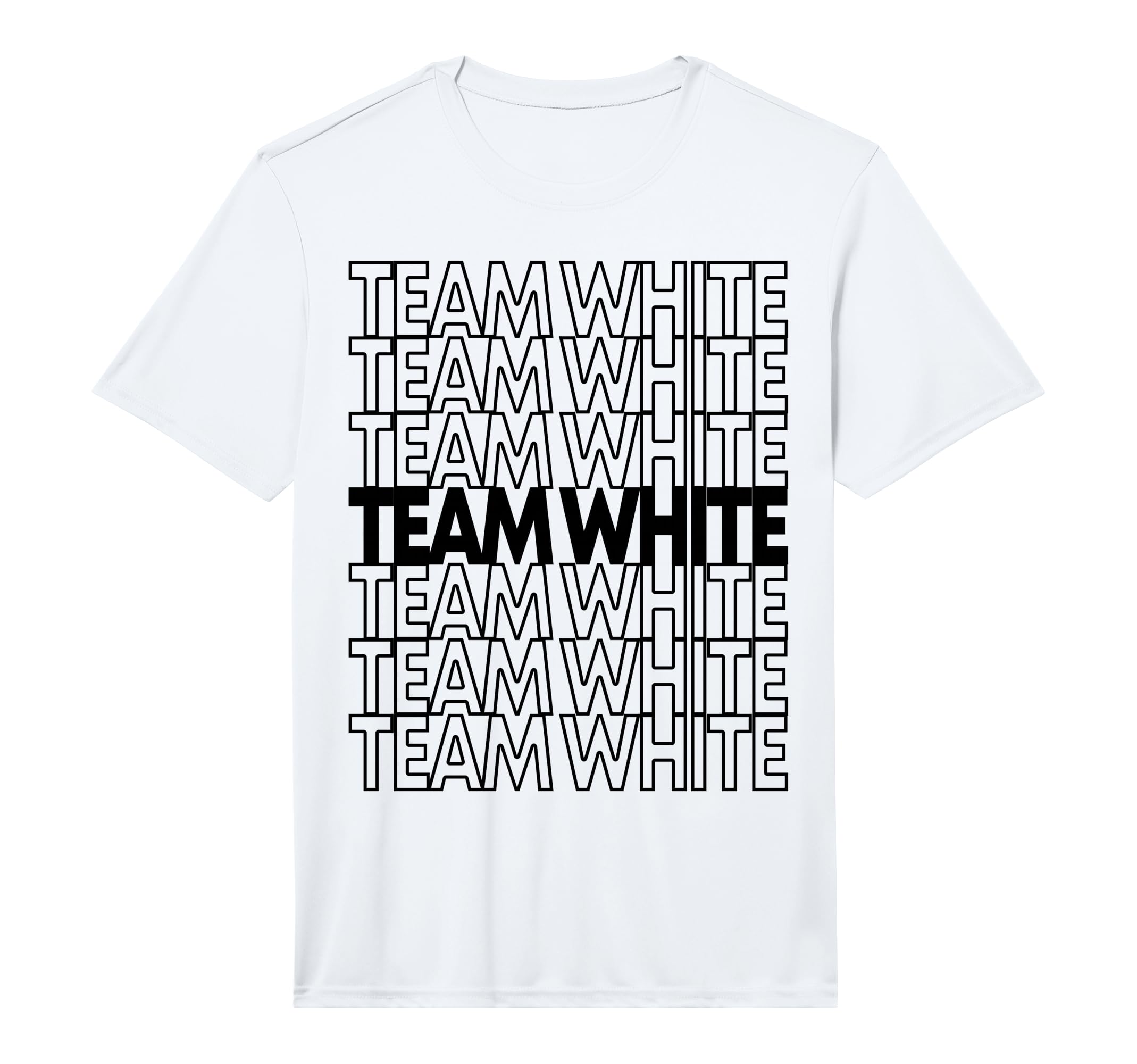 Team White School Spirit Performance T-Shirt - Casual Everyday Wear Unisex - T-Shirt, Sweatshirt, Hoodie