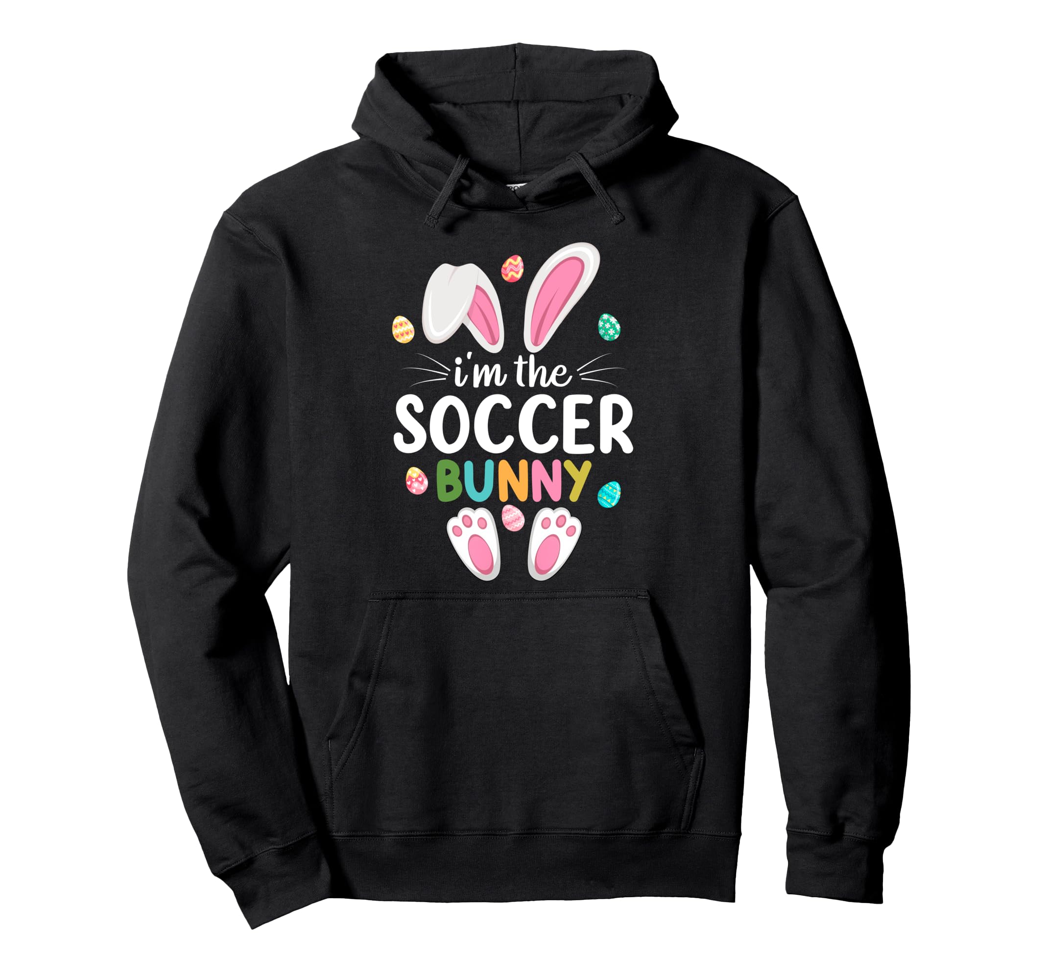 Im Soccer Bunny Matching Family Easter Hoodie - Minimalist Print for Adults - T-Shirt, Sweatshirt, Hoodie