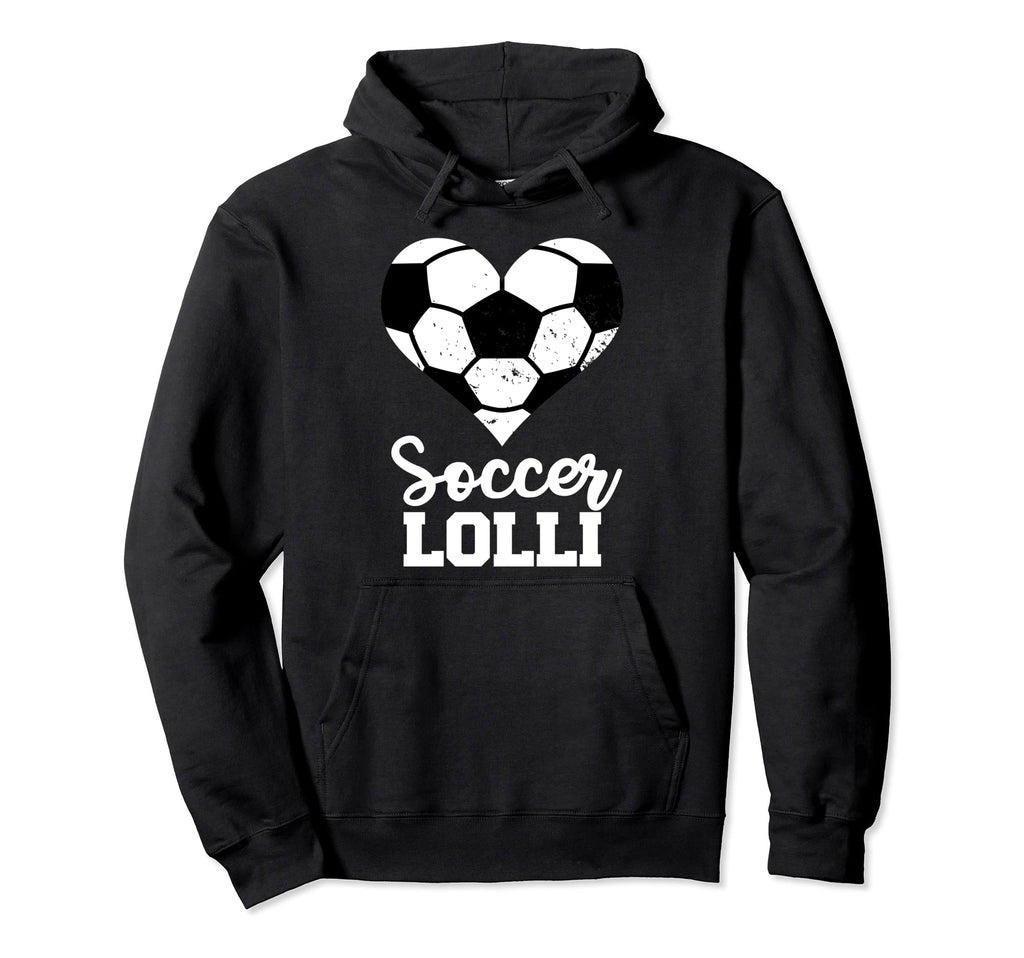 Soccer Lolli Funny Soccer Heart Grandma Hoodie - Novelty Apparel Unisex - T-Shirt, Sweatshirt, Hoodie