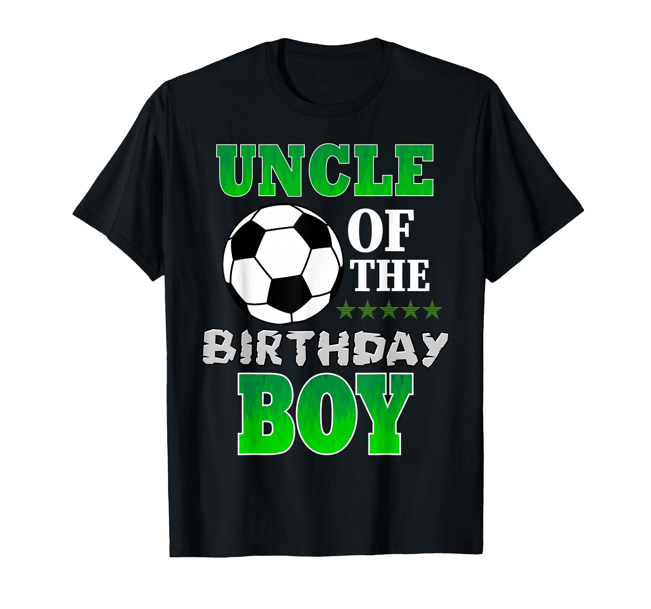 Uncle Birthday Soccer Stars Outfit T-Shirt - Custom Art Print for Adults - T-Shirt, Sweatshirt, Hoodie