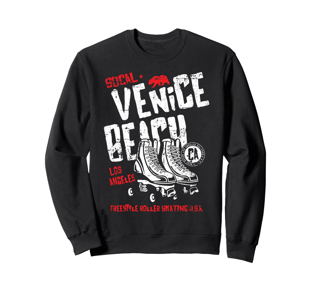 Venice Beach California Roller Skate Sweatshirt - Graphic Print for Adults - T-Shirt, Sweatshirt, Hoodie