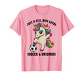 Kawaii Just Who Loves Soccer T-Shirt - Minimalist Print for Adults - T-Shirt, Sweatshirt, Hoodie